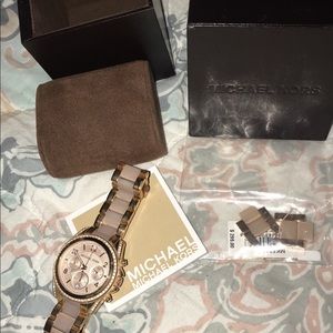 Rose gold Michael Kors watch